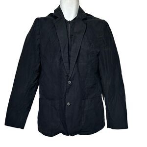 Jack & JONES black slim fit full zip and 2 button front career blazer jacket L